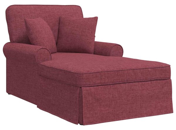 Fotel Loungba Szoknyával párnával Bordó 91 x 157 x 91 cm szövet