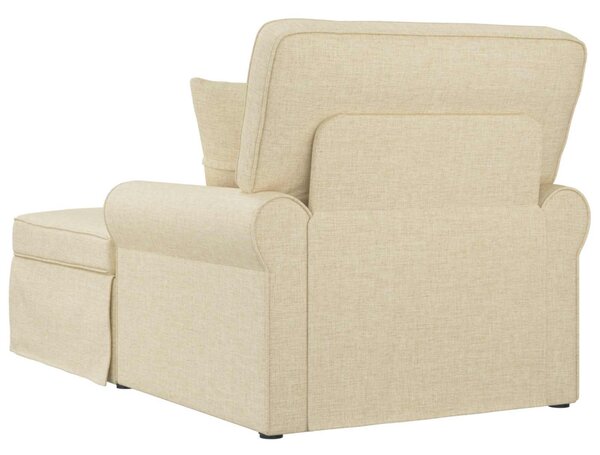 Fotel Loungba Szoknyával párnával Krém 91 x 157 x 91 cm szövet