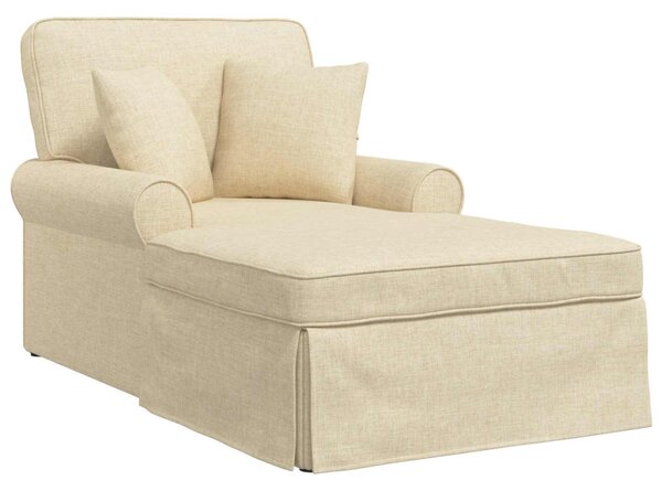 Fotel Loungba Szoknyával párnával Krém 91 x 157 x 91 cm szövet