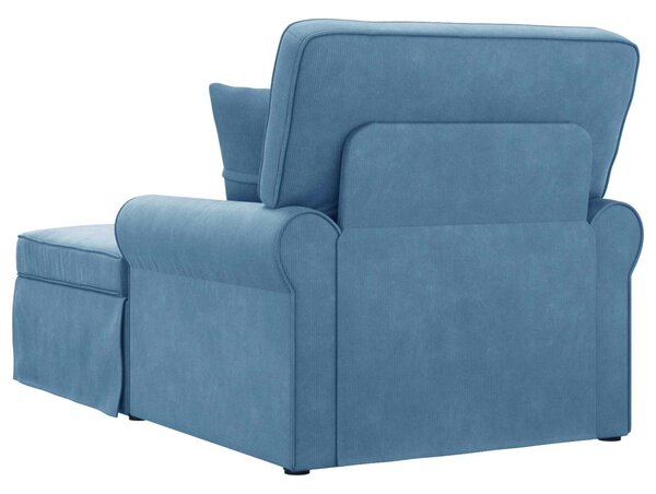 Fotel Loungba Szoknyával Kék 91 x 157 x 91 cm Kábelt Szövet