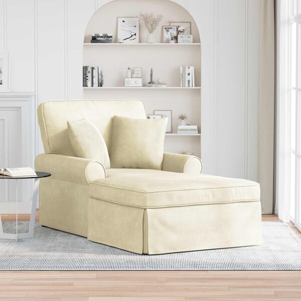 Fotel Loungba Szoknyával Krém 91 x 157 x 91 cm Kábelt Szövet