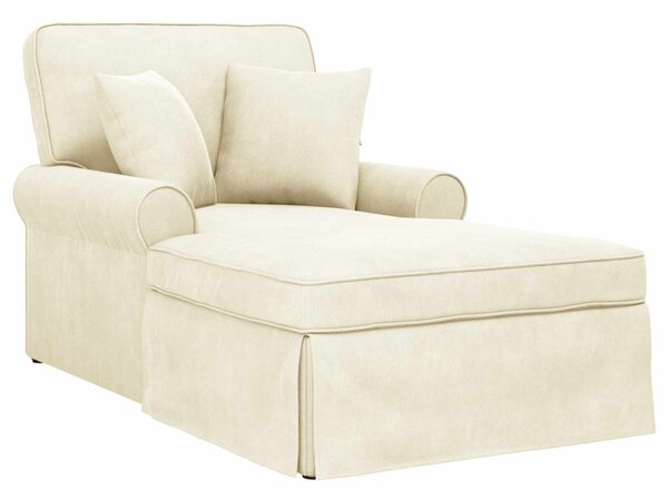 Fotel Loungba Szoknyával Krém 91 x 157 x 91 cm Kábelt Szövet