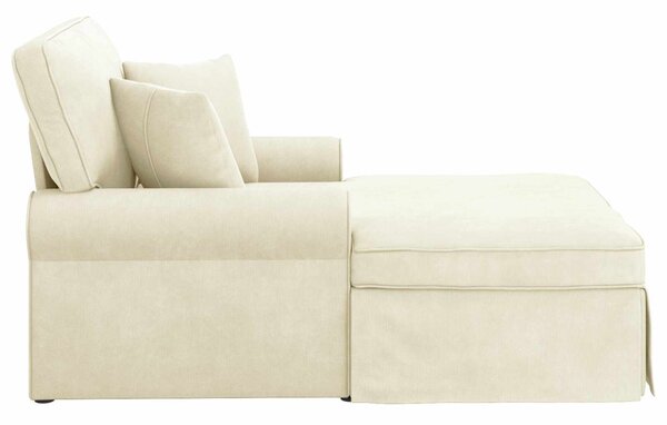 Fotel Loungba Szoknyával Krém 91 x 157 x 91 cm Kábelt Szövet