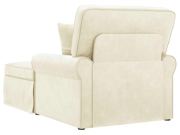 Fotel Loungba Szoknyával Krém 91 x 157 x 91 cm Kábelt Szövet