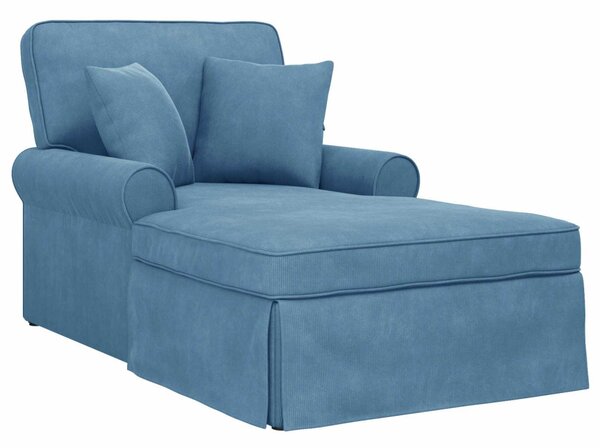 Fotel Loungba Szoknyával Kék 91 x 157 x 91 cm Kábelt Szövet