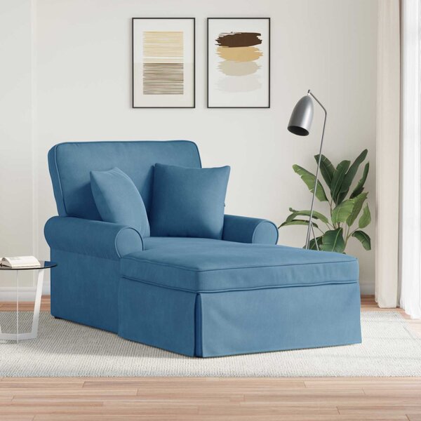 Fotel Loungba Szoknyával Kék 91 x 157 x 91 cm Kábelt Szövet