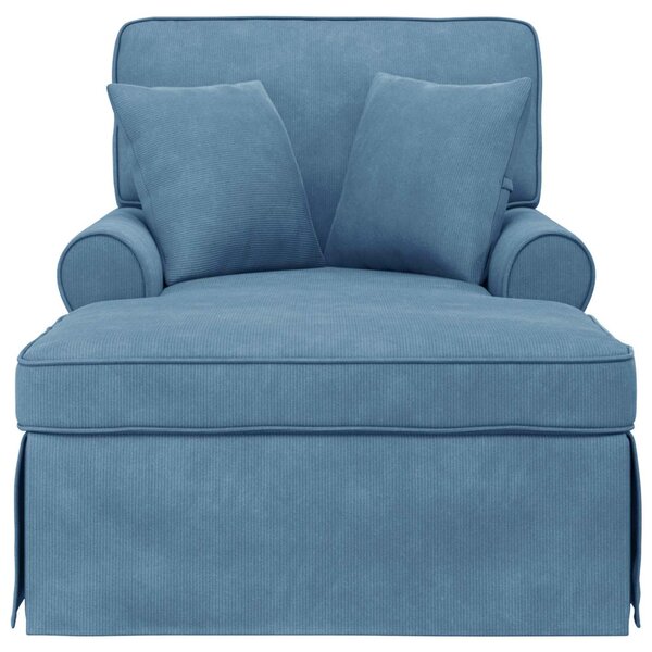 Fotel Loungba Szoknyával Kék 91 x 157 x 91 cm Kábelt Szövet