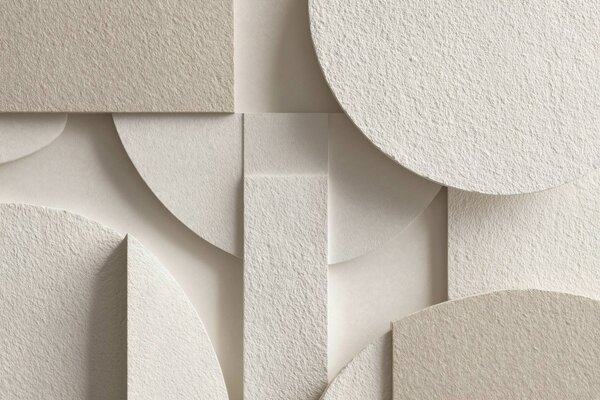 Fotótapéta Bézs színű geometriai formák absztrakt kompozíciója, Fotótapéta geometria, w04395 : Uwalls.hu