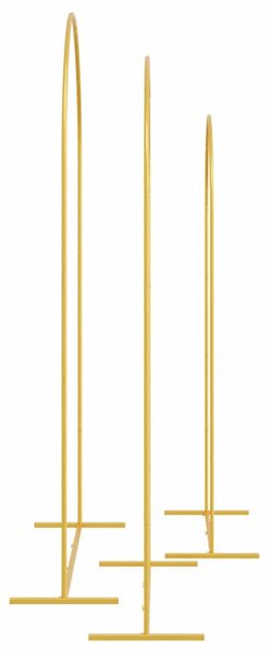 Esküvői Ív 3 db Arany 120 x 40 x 217 cm Acél