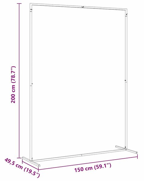 Esküvői Ív Fehér 150 x 49,5 x 200 cm Acél