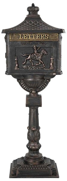 Álló Levélszekrény Bronz 42,5 x 29,5 x 117 cm Öntött alumínium