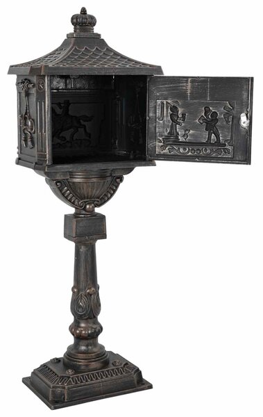 Álló Levélszekrény Bronz 42,5 x 29,5 x 117 cm Öntött alumínium