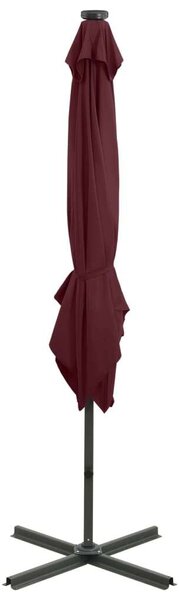 VidaXL Konzolos Napernyő - Bordó - 250 cm