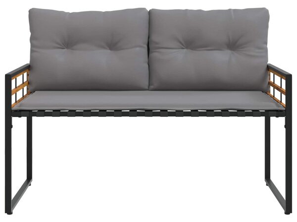 Fa réteg pad párnával Egyszínű Világosszürke 114 x 55 x 77 cm