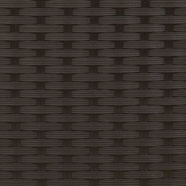 VidaXL Kerti lábtartó 2 Darab Fekete 38 x 38 x 45 cm PE Rattan