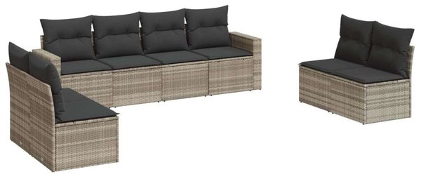 VidaXL Polyrattan Kerti Ülőgarnitúra - 8 részes