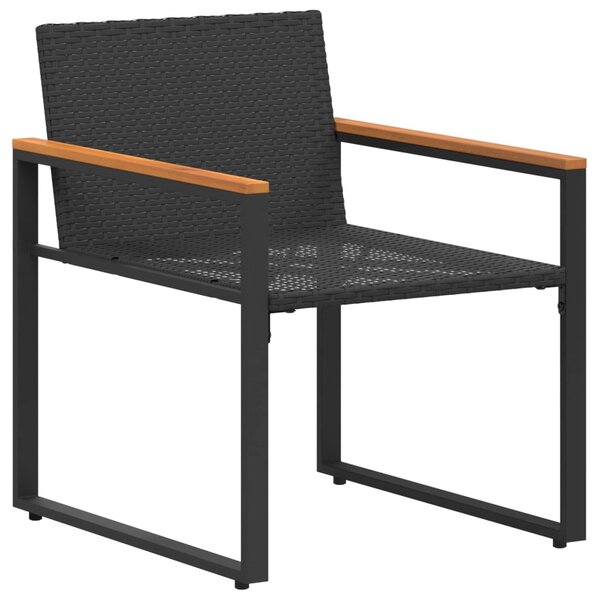Bútor szettek párnával 3 pcs Fekete és Türkiz Rattan