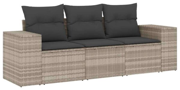 VidaXL Polyrattan Kerti Ülőgarnitúra - 3 részes
