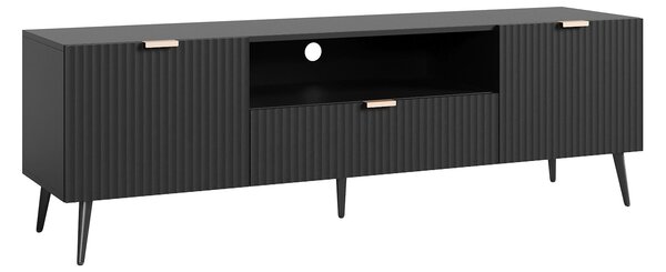TV szekrény Nand 160x40x51 cm fekete [en.casa]