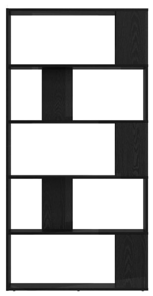 Könyvespolc Fekete tölgy 80 x 24 x 159 cm Faanyag