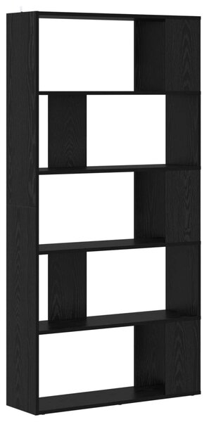 Könyvespolc Fekete tölgy 80 x 24 x 159 cm Faanyag