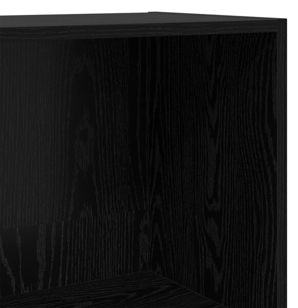 Könyvespolc Fekete tölgy 80 x 30 x 114 cm Faanyag