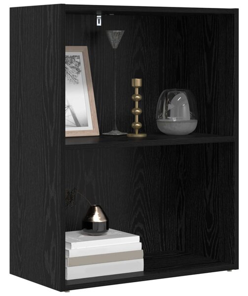 Könyvespolc Fekete tölgy 60 x 30 x 76.5 cm Faanyag