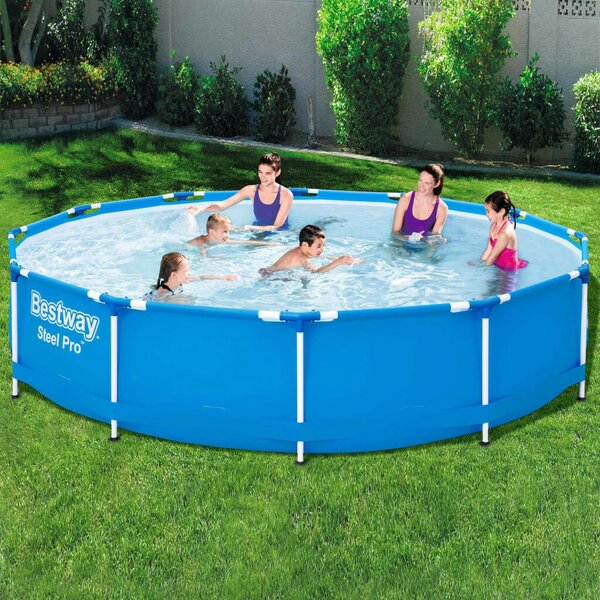 Bestway Bahama Steel Pro 366x76cm Fémvázas medence (115486) - kék