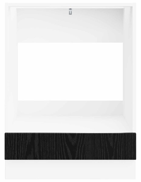 Konyhaszekrény Fekete tölgy 60 x 46 x 81,5 cm Faanyag