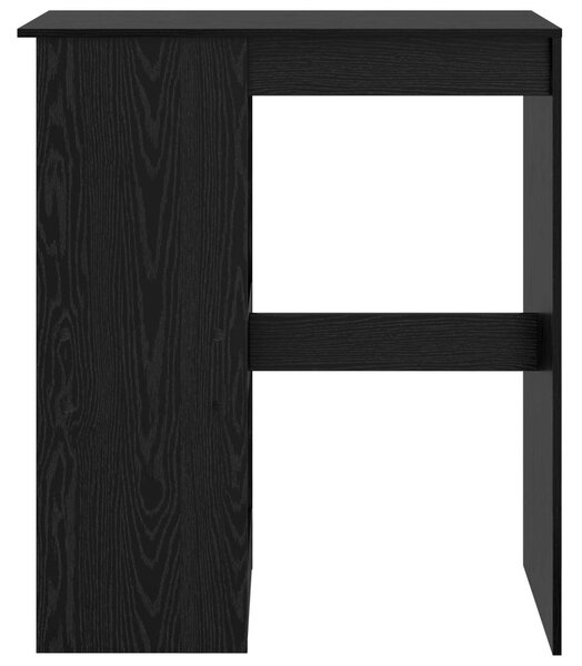Bárasztal polcokkal Fekete tölgy 90 x 47.5 x 103.5 cm Faanyag