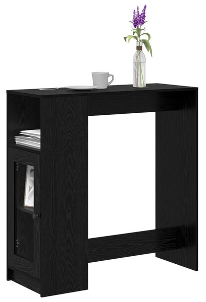 Bárasztal 101 x 40 x 103,5 cm Szerelt Fa Fekete tölgy