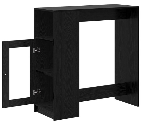 Bárasztal 101 x 40 x 103,5 cm Szerelt Fa Fekete tölgy