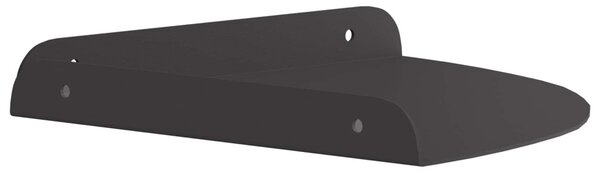 Falpolc polcokkal tárolóval 2 pcs Fekete 24 x 24 x 2 cm