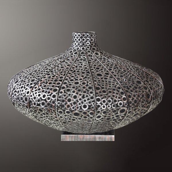 Dekor váza, fém, 90x90x53 cm