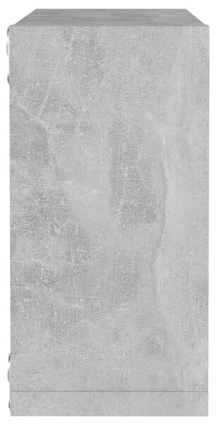 4 db betonszürke fali kockapolc 30 x 15 x 30 cm
