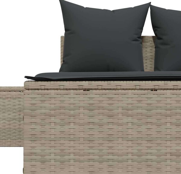 VidaXL Dupla Napozóágy - Polyrattan - 162cm