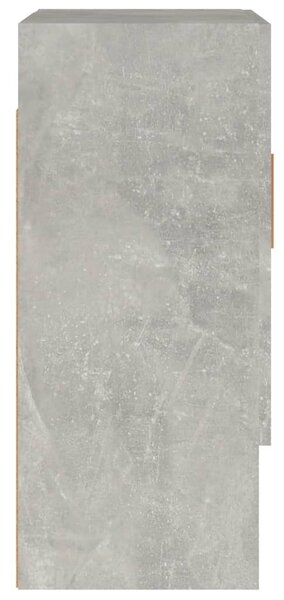 Betonszürke szerelt fa faliszekrény 60 x 31 x 70 cm
