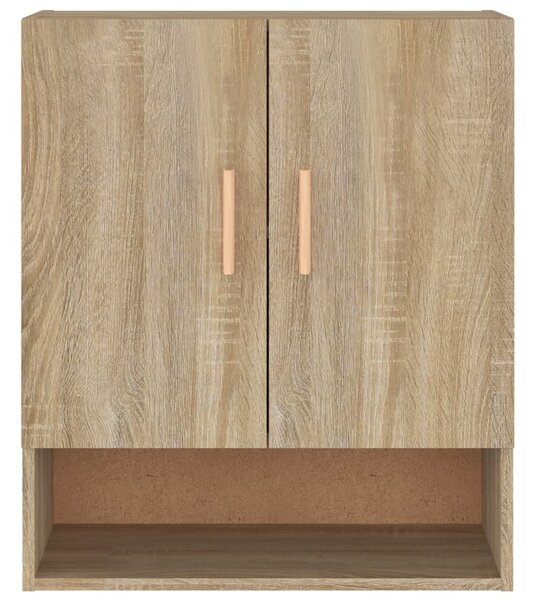 Sonoma tölgy színű szerelt fa faliszekrény 60 x 31 x 70 cm