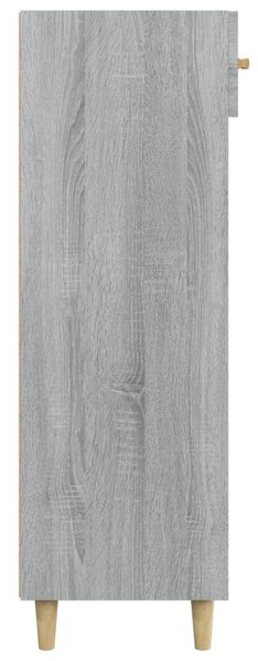 Szürke sonoma színű szerelt fa cipőszekrény 60 x 35 x 105 cm