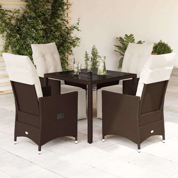 Polyrattan Kerti Bútor - Bisztró készlet - 5 részes