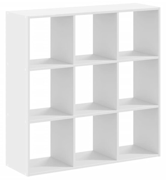 Fehér szerelt fa könyvespolc 102 x 32 x 102 cm