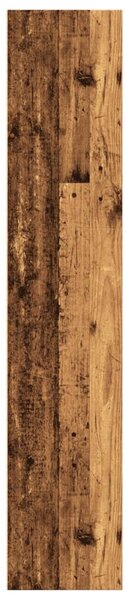 Antik fa színű szerelt fa könyvespolc 60 x 30 x 152 cm