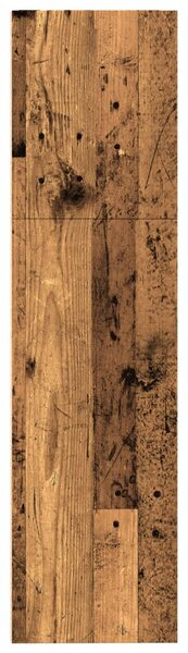 Antik fa színű szerelt fa könyvespolc 80 x 30 x 114 cm