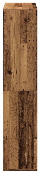 Antik fa színű fa térelválasztó könyvespolc 69,5x29x137,5 cm
