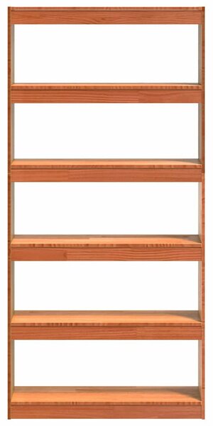 Könyvespolc Faggyú barna 80 x 30 x 167,5 cm Tömör fenyőfa