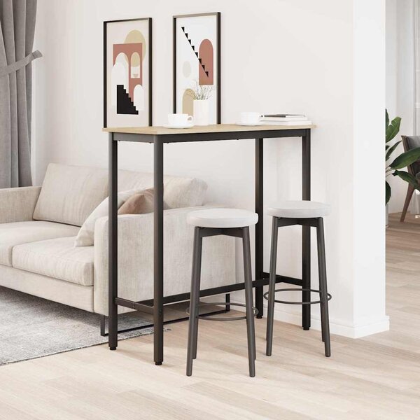 Asztal Sonoma tölgy 100 x 40 x 100,5 cm Műszaki fa és acél