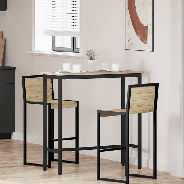Asztal Sonoma tölgy 100 x 40 x 100,5 cm Műszaki fa és acél