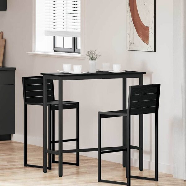 Asztal Fekete tölgy 100 x 40 x 100,5 cm Műszaki fa és acél