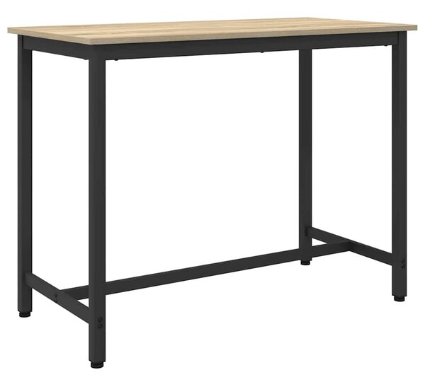 Asztal Sonoma tölgy 100 x 50 x 76,5 cm Műszaki fa és acél