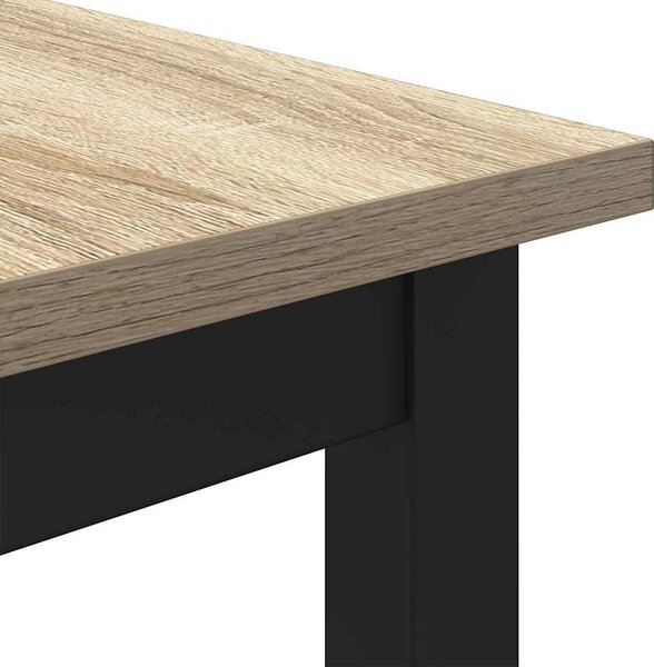 Asztal Sonoma tölgy 100 x 50 x 76,5 cm Műszaki fa és acél